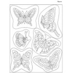 Штампы силиконовые прозрачные Бабочки Pergamano 41902